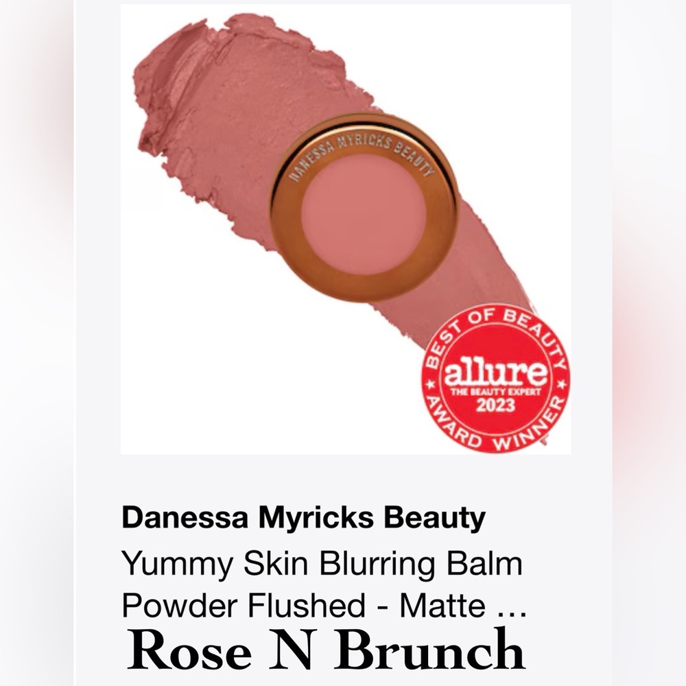 Danessa Myricks Beauty
Yummy Skin Blurring Balm Powder Flushed - Rosé N Brunch